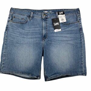 Lee Women's Denim Bermuda Shorts Size 22M (42x9") Blue Mid-Rise Medium Wash